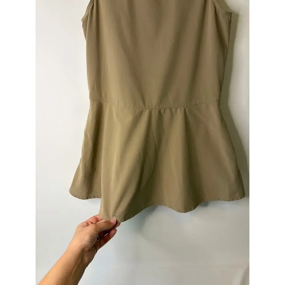 Athleta Girl School Day Khaki Beige Uniform Dress Size XS 6 (flaw)